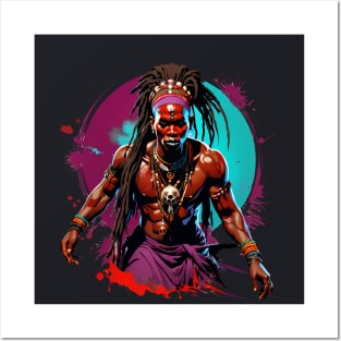 proud african warrior Posters and Art